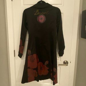 Desigual Satin Painted Coat